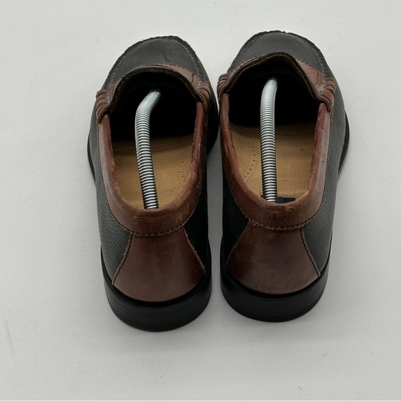 Bostonian Black/Brown‎ Pebble Grain Penny Loafers  Mens 10.5 D main image 4